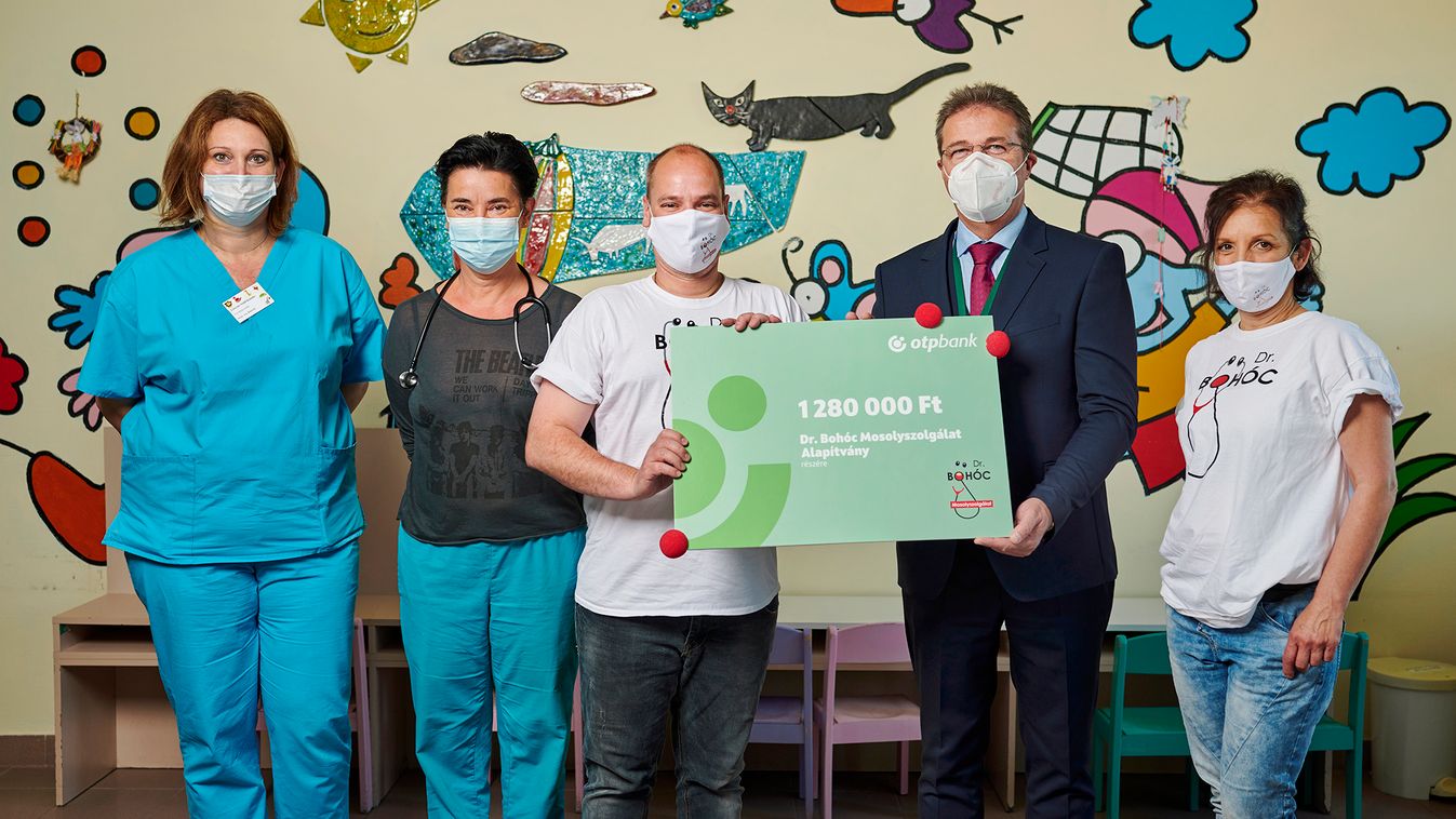 Az OTP Bank és munkatársai az egészségügyet és beteg gyermekek kezelését támogatták