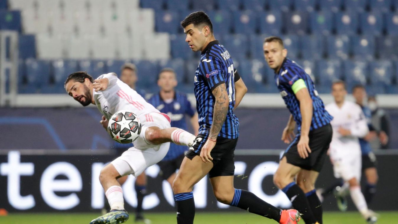 A Real Madrid bő 70 percig emberelőnyben játszva győzött Bergamóban