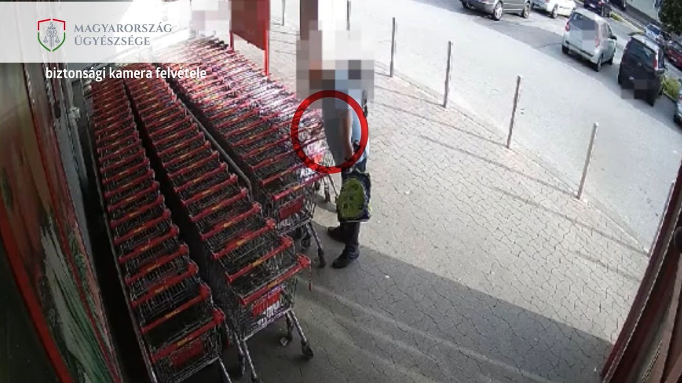Videó: feledékeny vásárló pénzzel teli szatyrát nyúlta le a férfi Dorogon