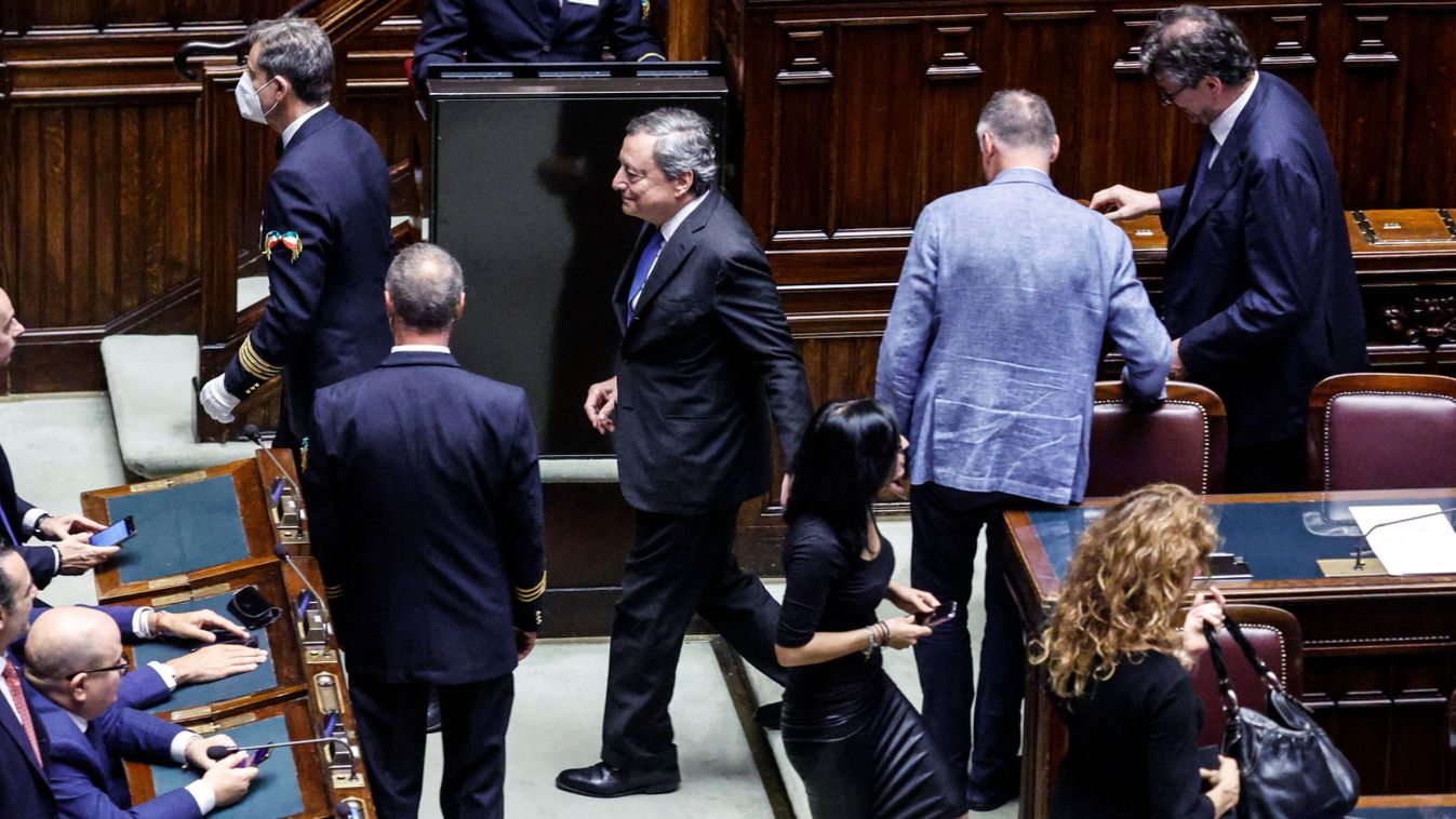 Ismét benyújtotta lemondását Mario Draghi olasz miniszterelnök