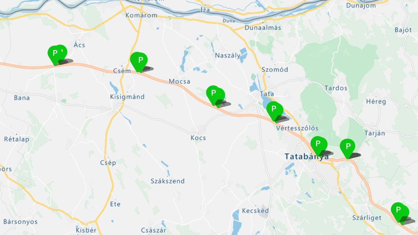 E-térkép is segíti az utazókat a sztrádákon