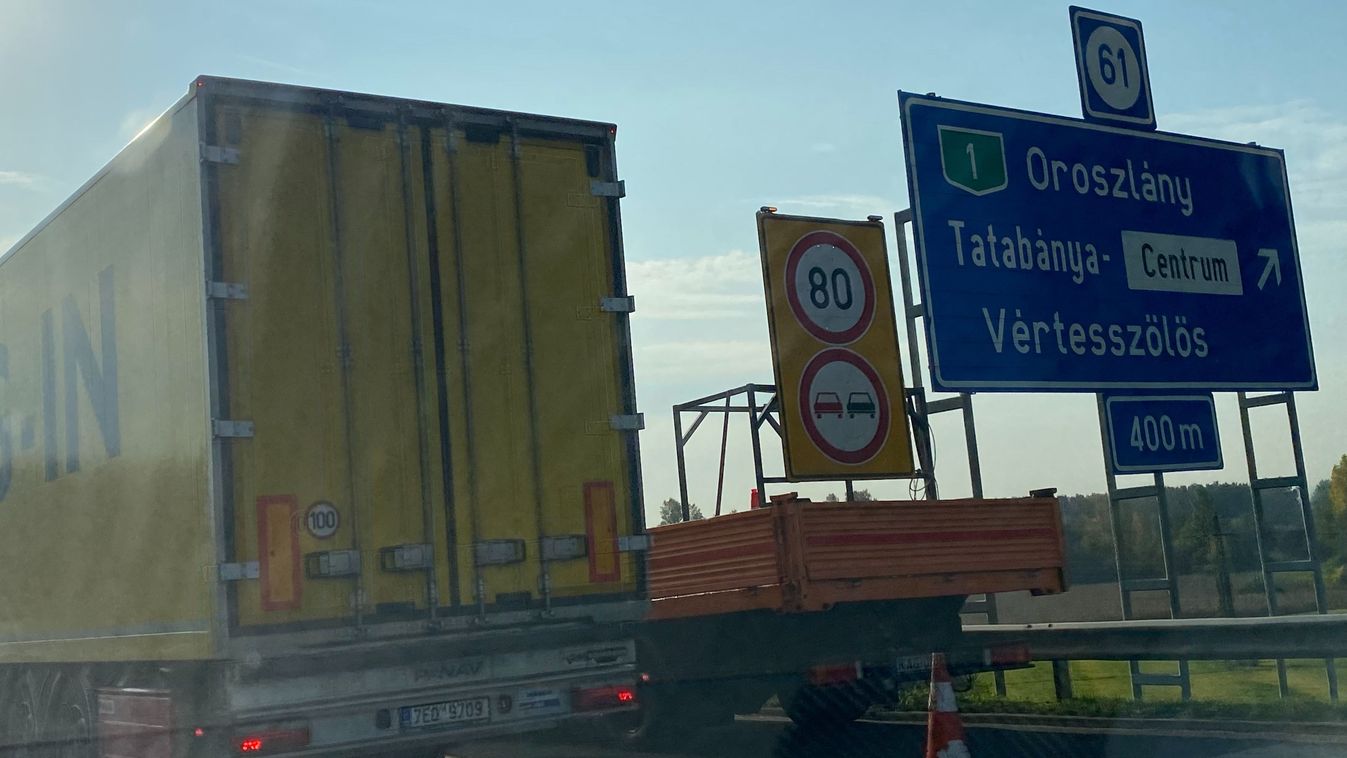 Kilométeres torlódások az M1-esen: Tatabányánál és Komáromnál is javítják a burkolatot