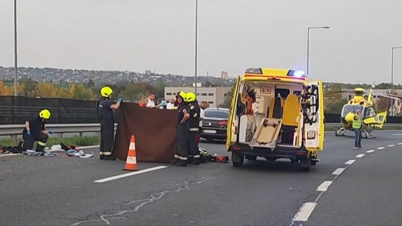 Sokkoló baleset: leszakadt a lába egy motorosnak az M6-oson