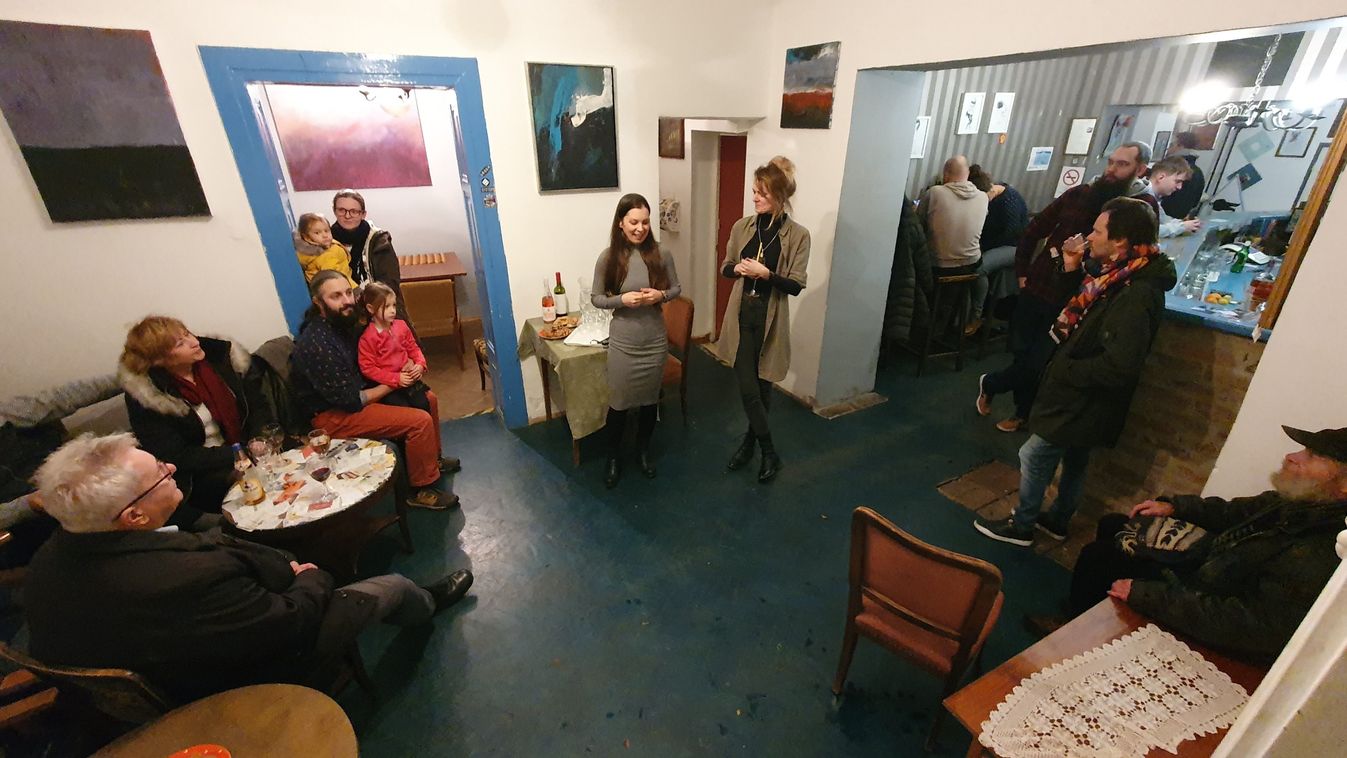 Érdekes tájképek az esztergomi Látóhatáron: a zenével is dolgozott a fiatal festőnő