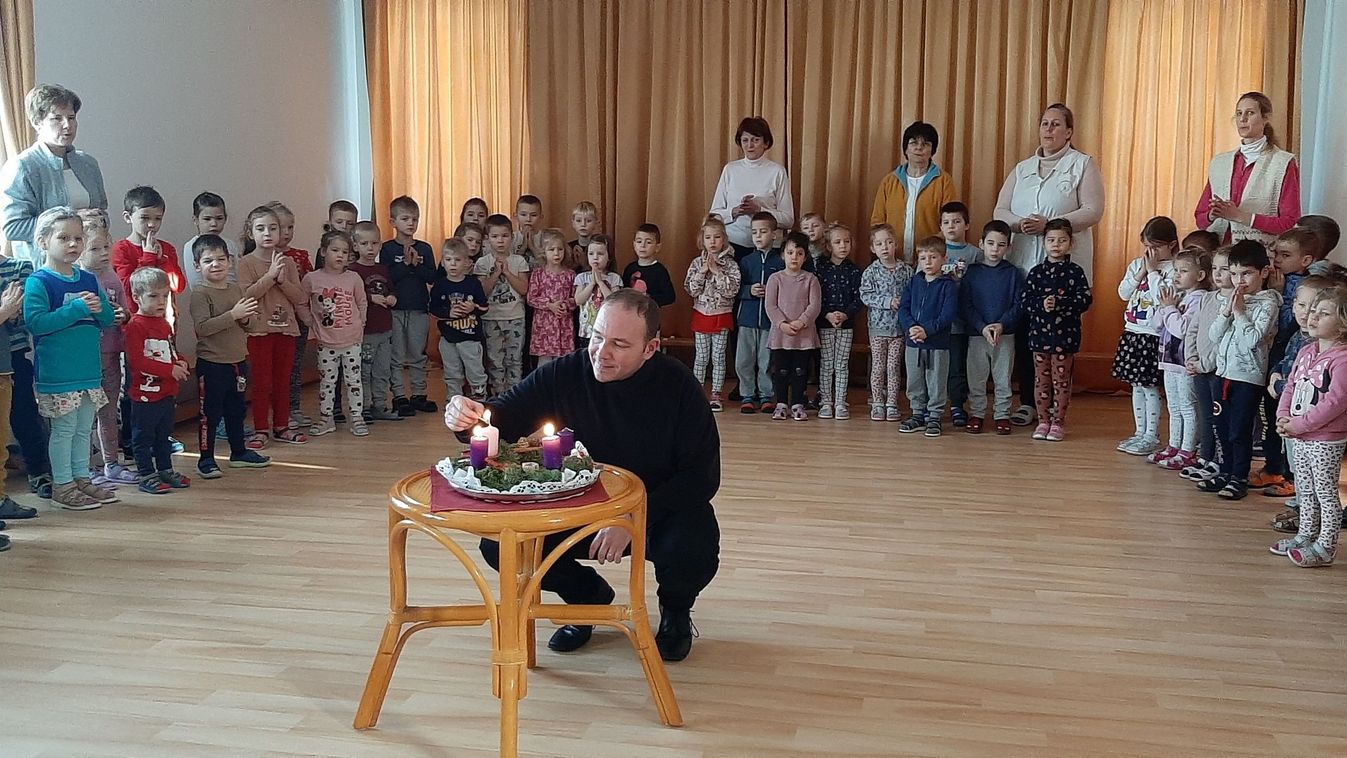 Kis Jézus születésének történetét ismerhették meg a bánhidai óvodások