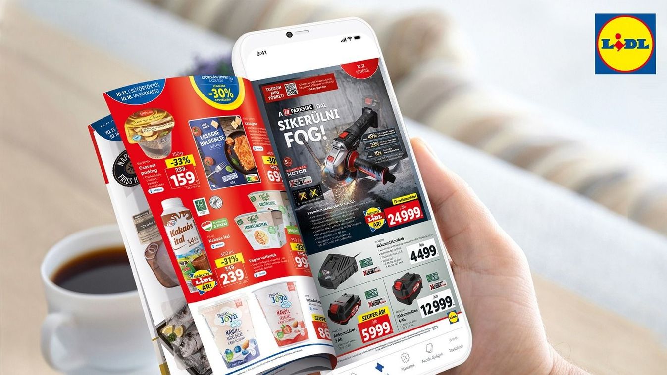 Kényelmet és extra kedvezményeket nyújt a Lidl digitális szórólapja