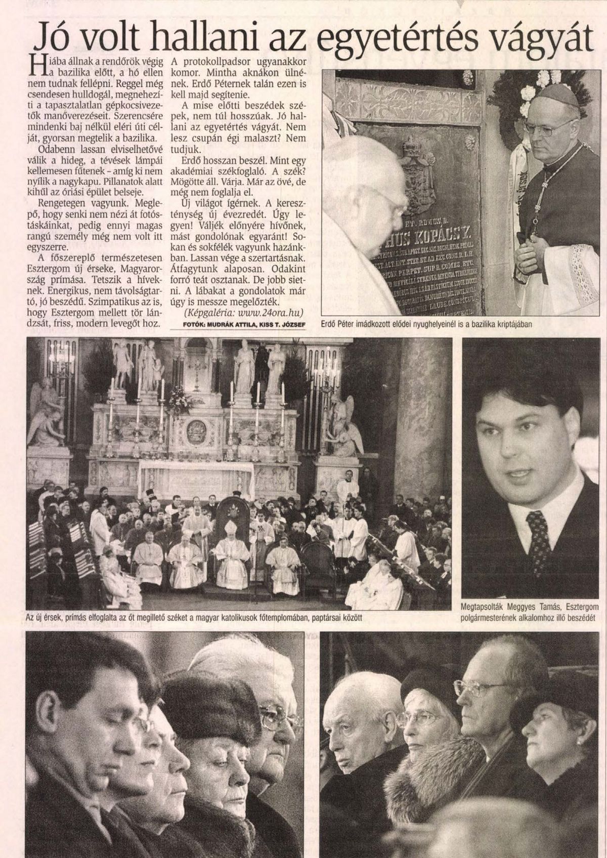 A szertartáson többek között Orbán Viktor, Horn gyula, Boross Péter, Mádl Ferenc is részt vett 20 éve