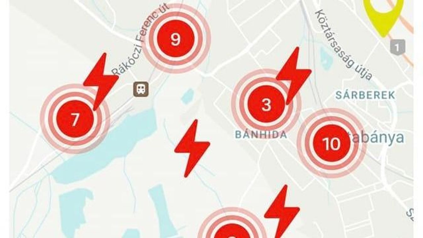 Leszakadt egy nagyfeszültségű vezeték Bánhidán, áram és fűtés nélkül maradtak a lakók