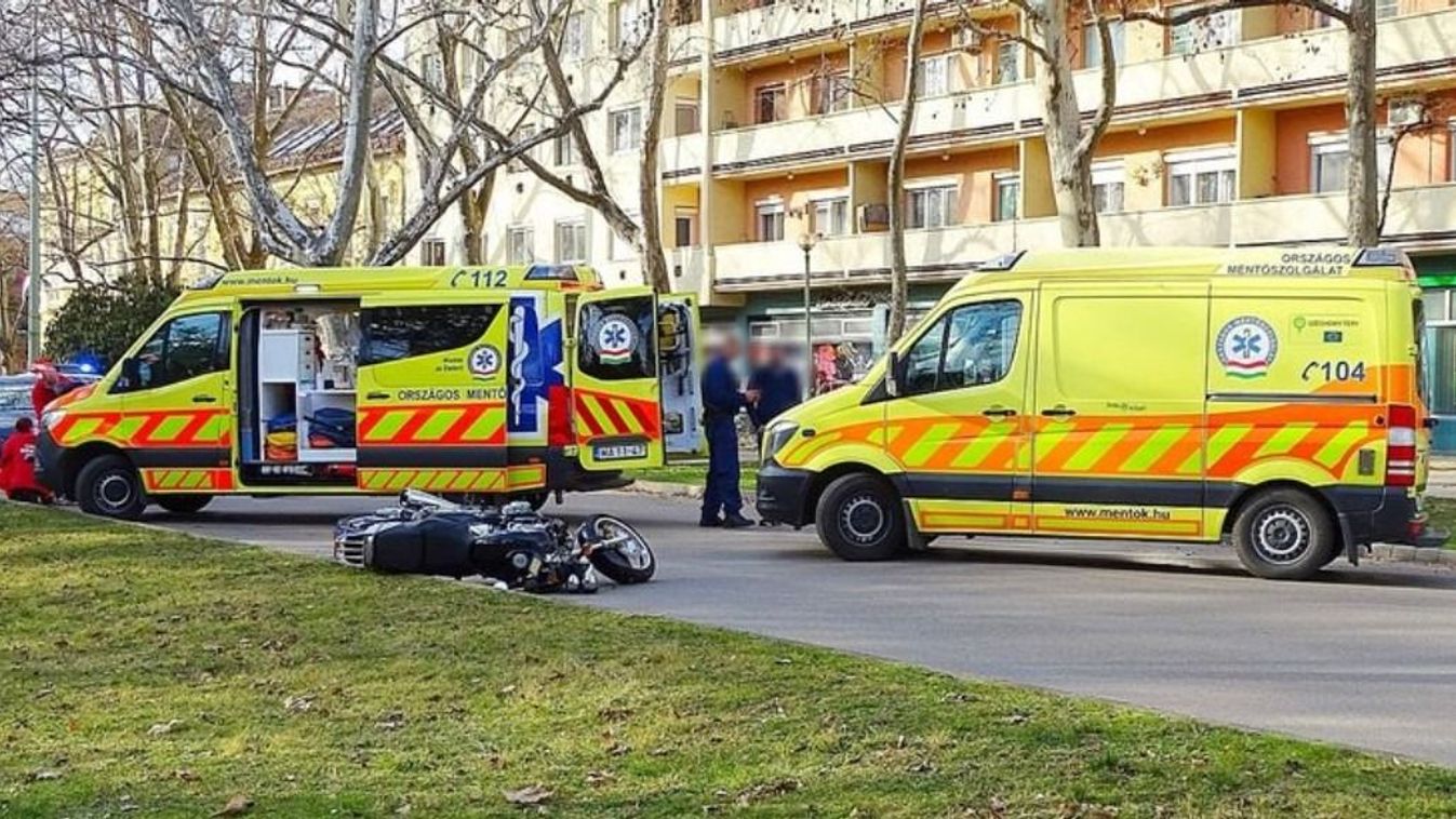 Métereket repült a biciklissel talákozó motoros Csongrádban