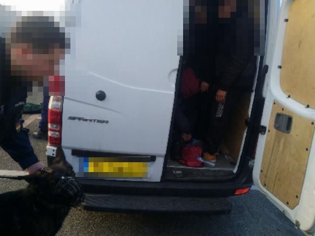 holland és spanyol állampolgárságú férfiak letartóztatását, akik a 29 migránst összezsúfolva szállították a teherautó rakterében