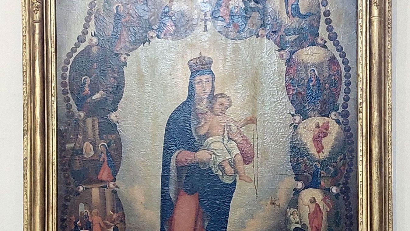 Restaurálni szeretnék Környén a Rózsafüzér Királynéja című festményt