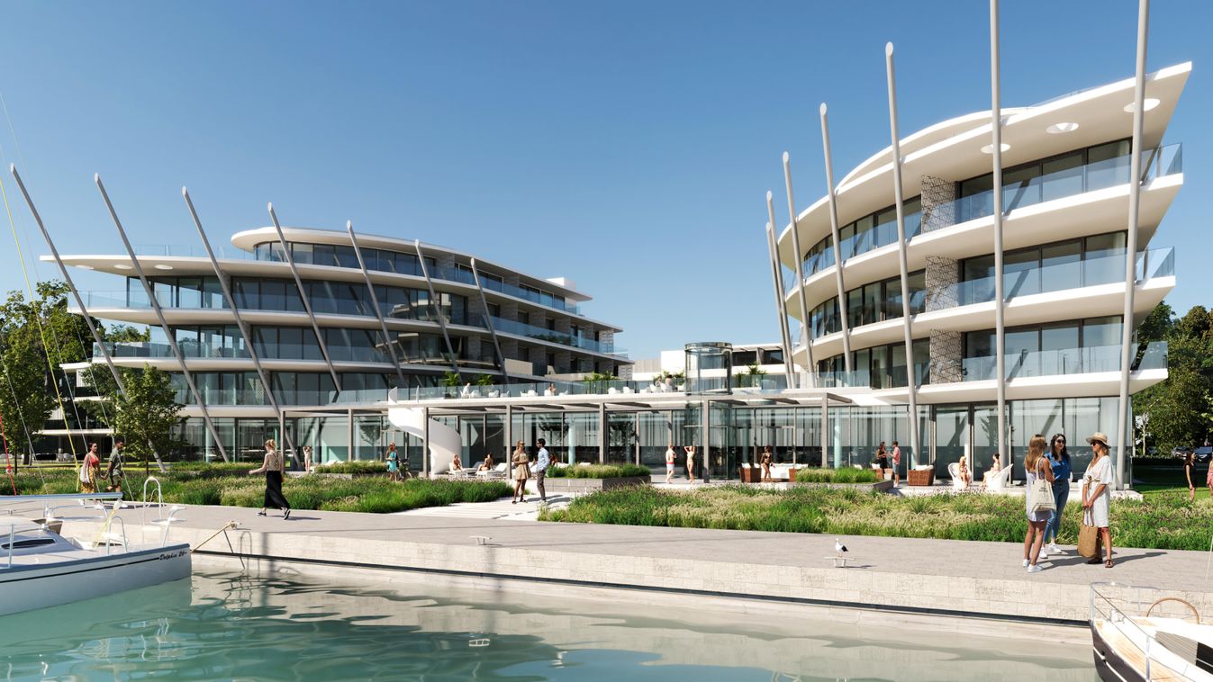 Ötcsillagos luxusszálloda épül a Balatonnál (galéria)