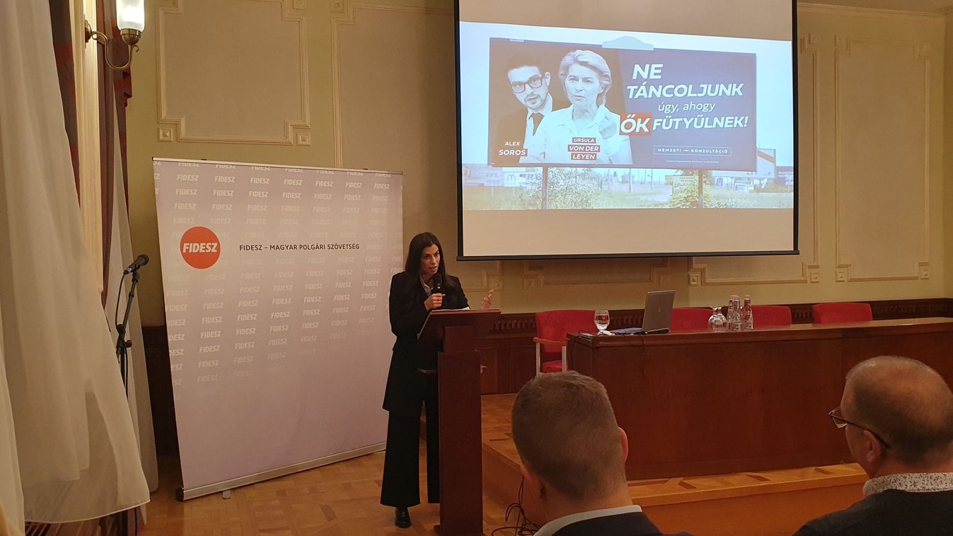 Szentkirályi Alexandra Esztergomban: a brüsszeli döntések, szankciók nem hozták el a békét