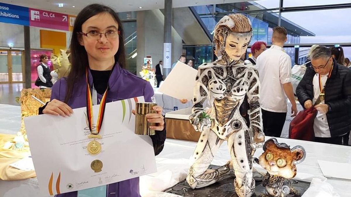 Olimpiai aranyat ért Császár büszkesége, Nyári Szandra robottortája