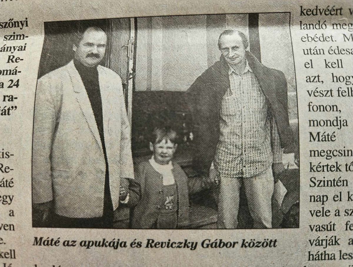 Reviczky Gábor 1998-ban találkozott Mátéval