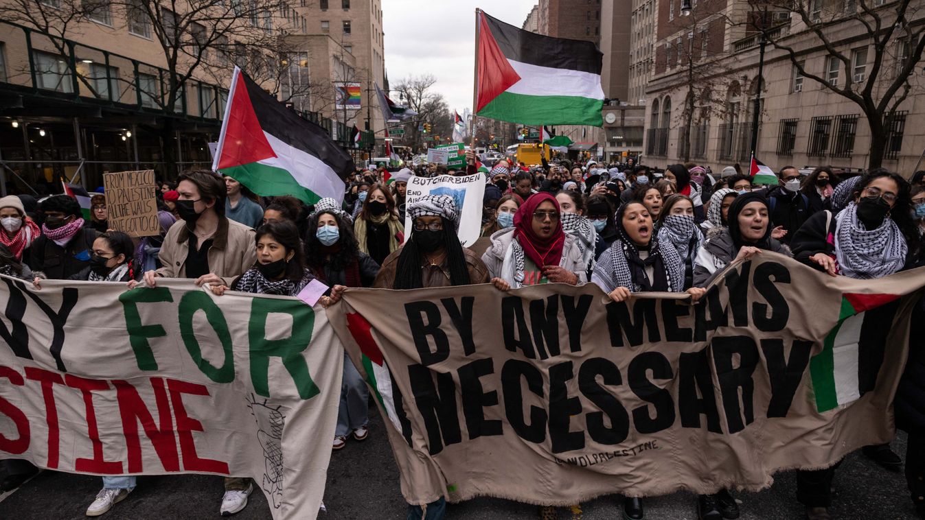 New Yorkban több tucat Izrael ellen tüntető diákot vettek őrizetbe