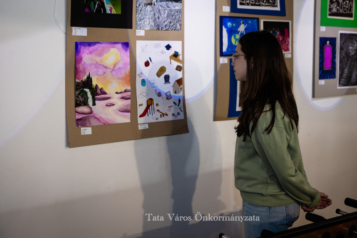 Diákok műveiből nyílt tárlat Tatán. Összesen 10 iskola 71 diákjának alkotásait tekintheti meg a közönség a Talentum iskola kiállításán.