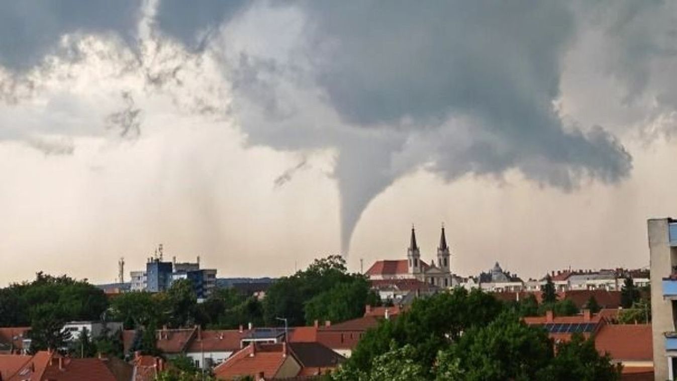 Tornádó csapott le Magyarországon (videó)