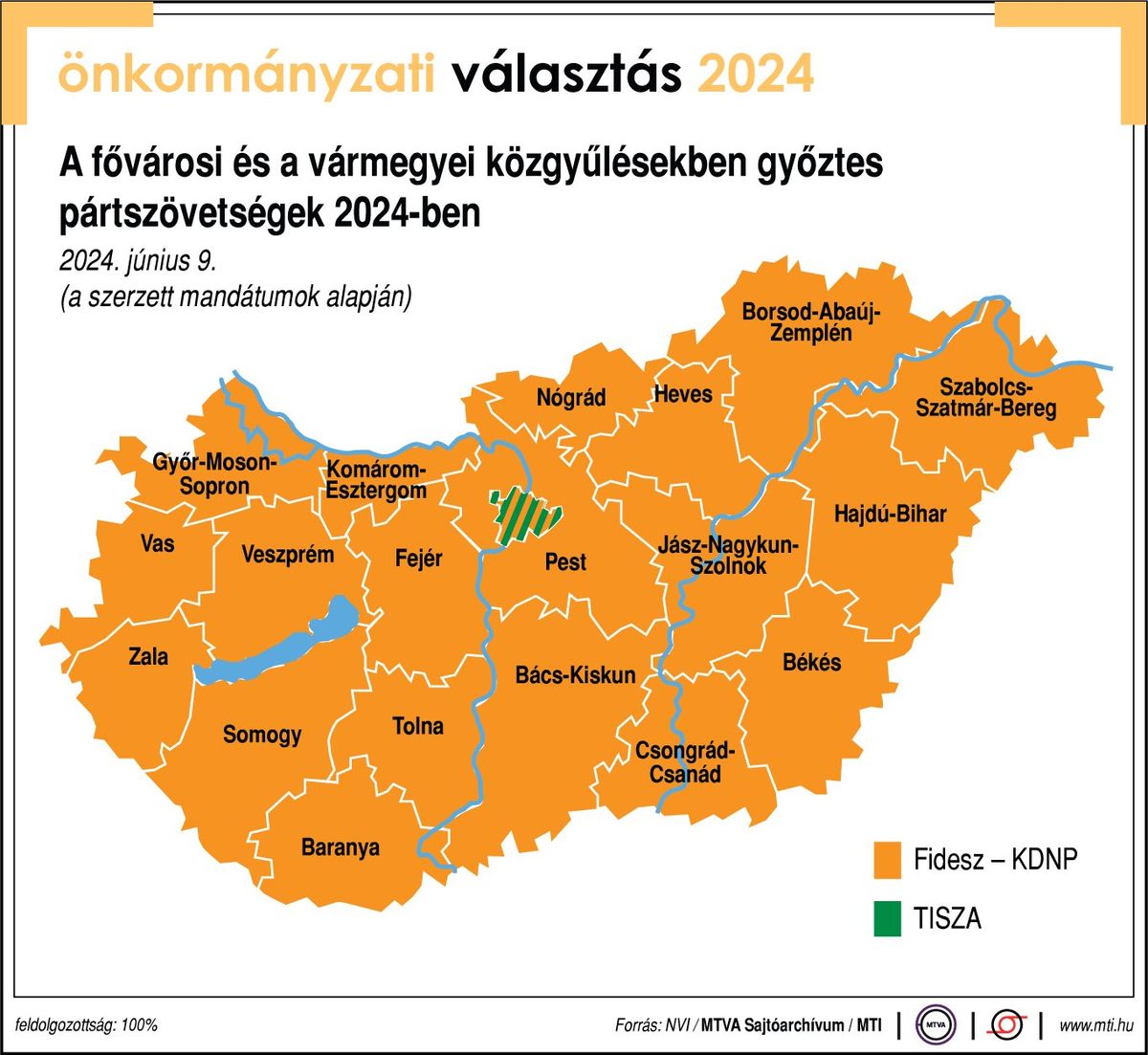 Választás 2024: vármegyei közgyűlések