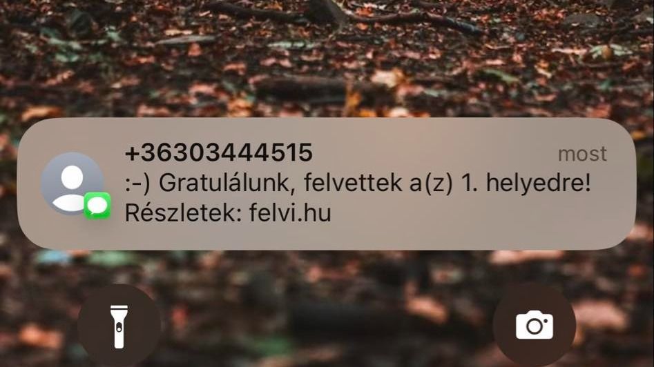 Véget ért a felvételi eljárás. Mindenki várta az SMS-eket.