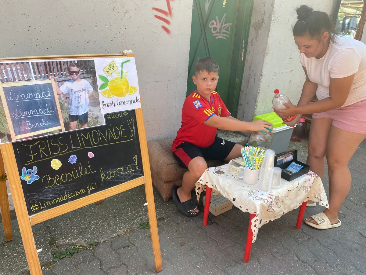 Limonádé kapható a tatabányai piacon