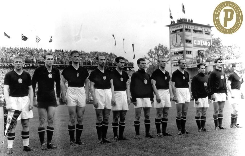 A magyar kezdőcsapat 1954. július 4-i vb-döntőben