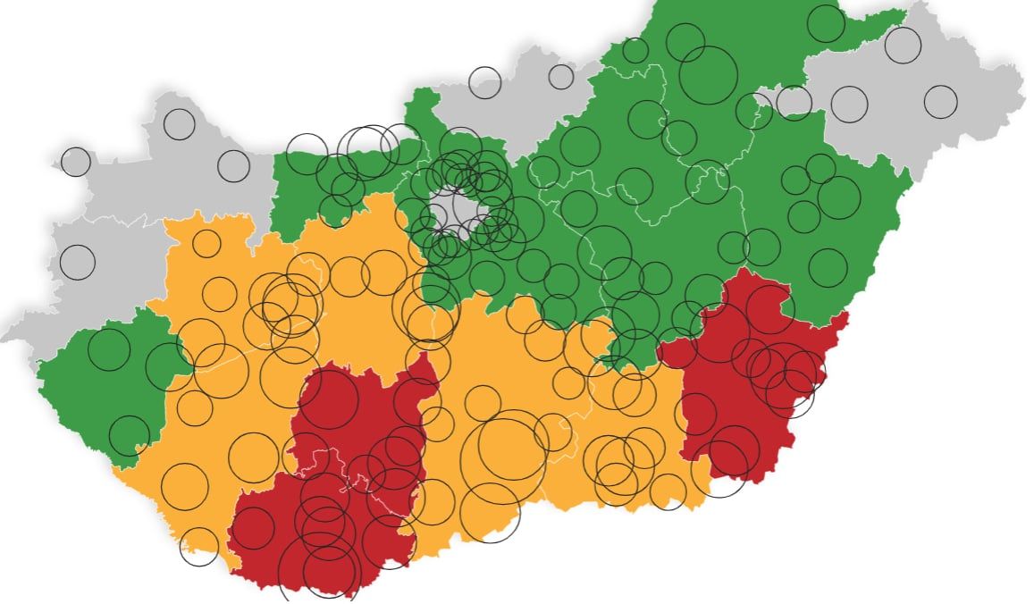 Komárom-Esztergom vármegyében a poloskás fertőzöttségi szintje közepes, amely jónak számít országos szinten