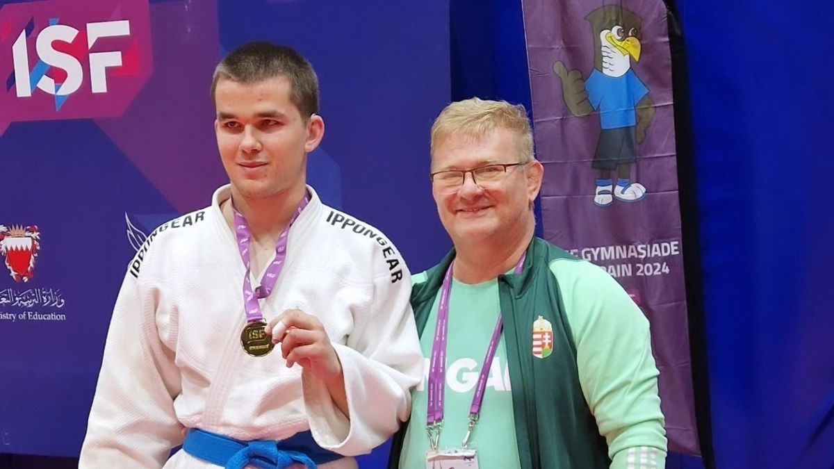 Földesi Bendegúz, az Ippon Judo Tatabánya SE versenyzője aranyérmet nyert a Gymnasiade-n