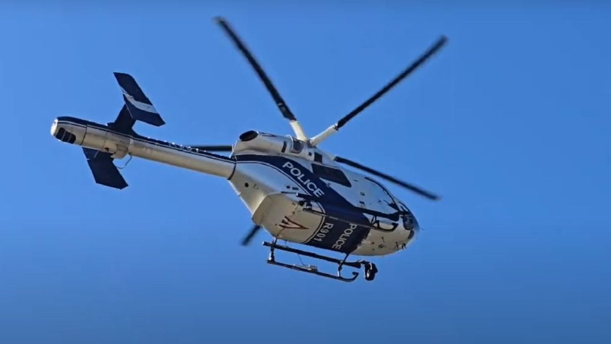 helikopteres akció, rendőrség