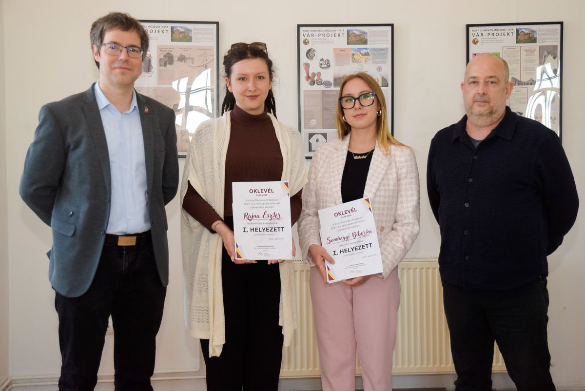A tatai Kuny Domokos Múzeumban idén is megrendezték a Talentum Művészeti Szakgimnázium végzős grafikus hallgatóinak bemutatkozó kiállítását. A „TATA 2025” című kiállítás szórólap és tárgyterv kategóriájában is győztest hirdettek.