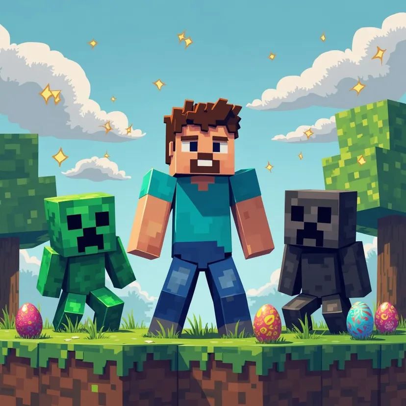 Locsolóvers Minecraft karakterekkel