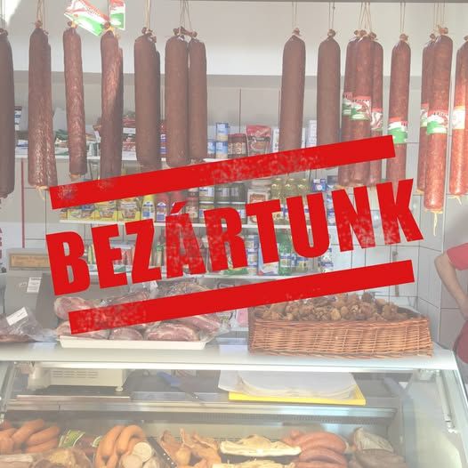 Végleg bezárt a tatabányai húsbolt hentesüzlet