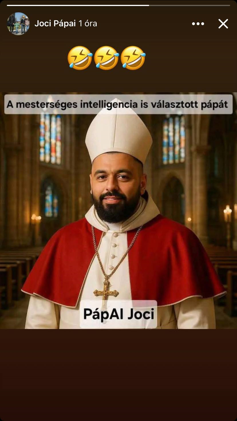 Még pápaibb lett Pápai Joci