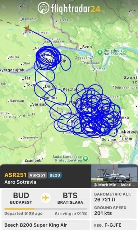 Ez látszott a Flight Radaron a Tour de Hongrie miatt
