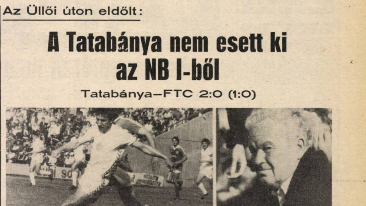 Bunda, bunda - zúgott 25 ezer torokból azért, mert a Tatabánya 2-0-ra győzött az Üllői úton a Fradi ellen