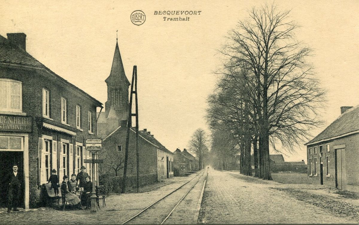 Bekkevoort képeslapon gyermekmentő vonat