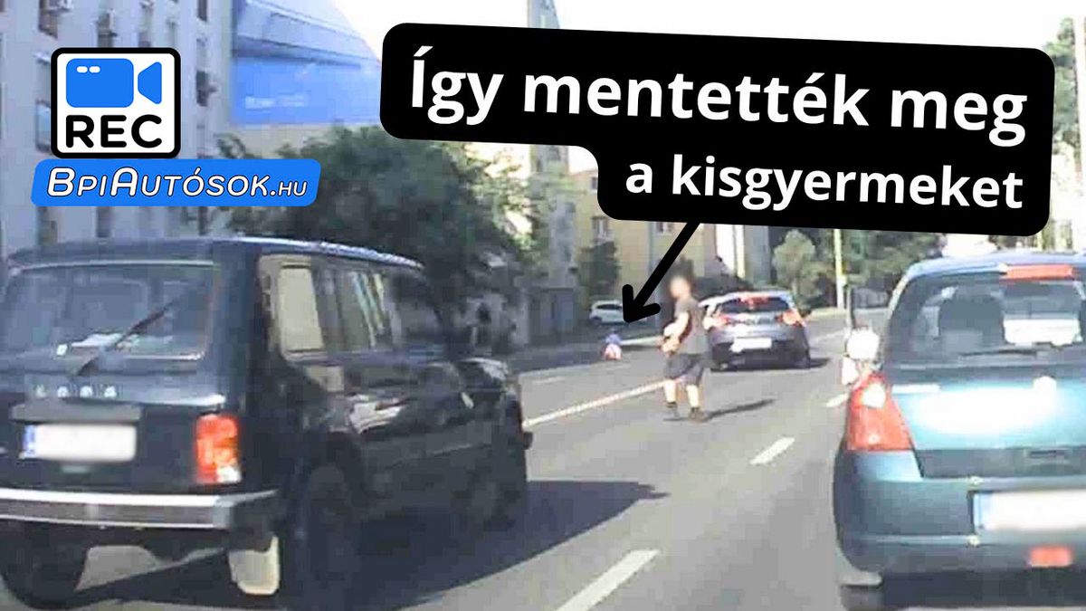 Minden kisgyerekes szülő rémálma valósult meg. Fedélzeti kamera rögzítette az életveszélyes pillanatokat. A rendőrség is megszólalt az ügyben.