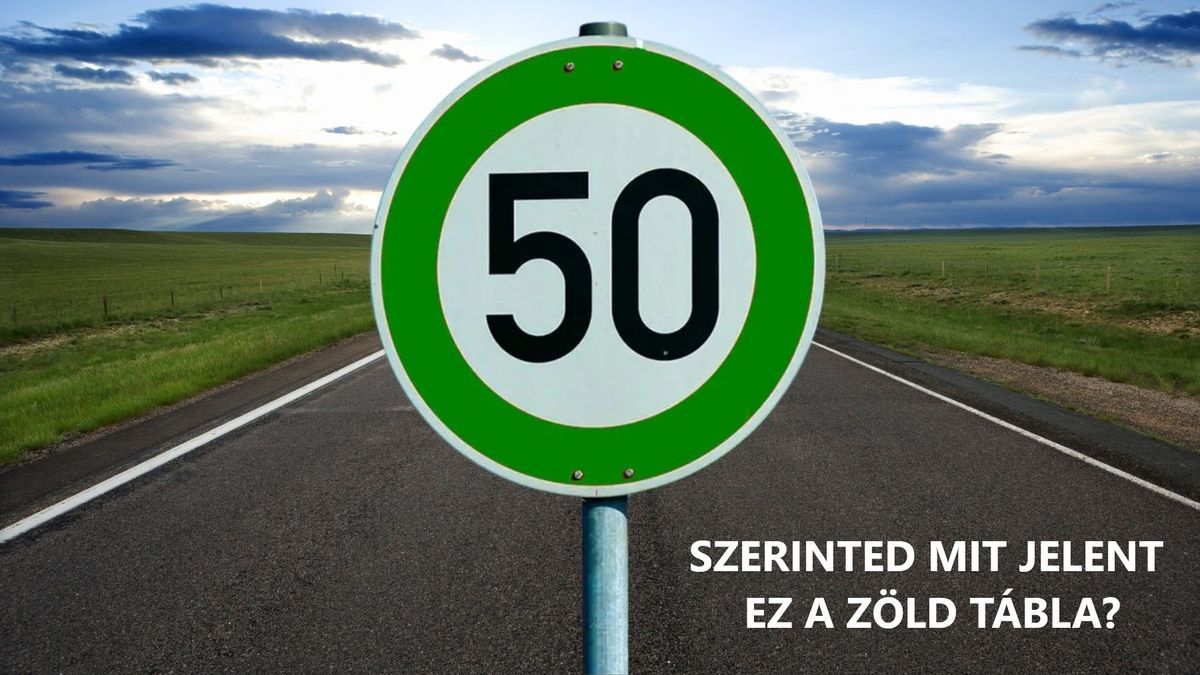 A zöld közlekedési tábla nem tréfa, hanem egy újítás