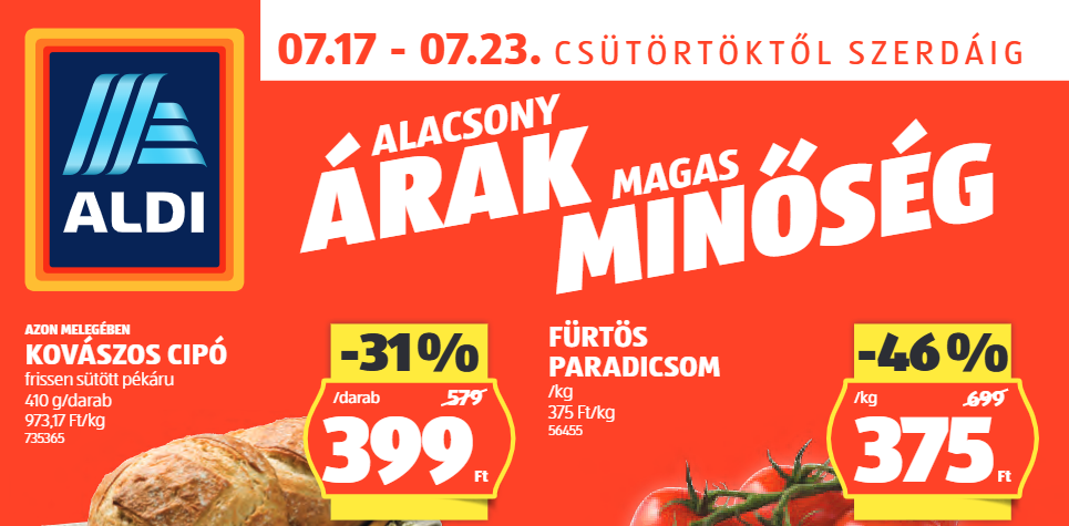Akciós hús, zöldség és gyümölcs várja a vásárlókat a Pennyben és az Aldiban, most érdemes bevásárolni. Forrás: akciokozpont.hu