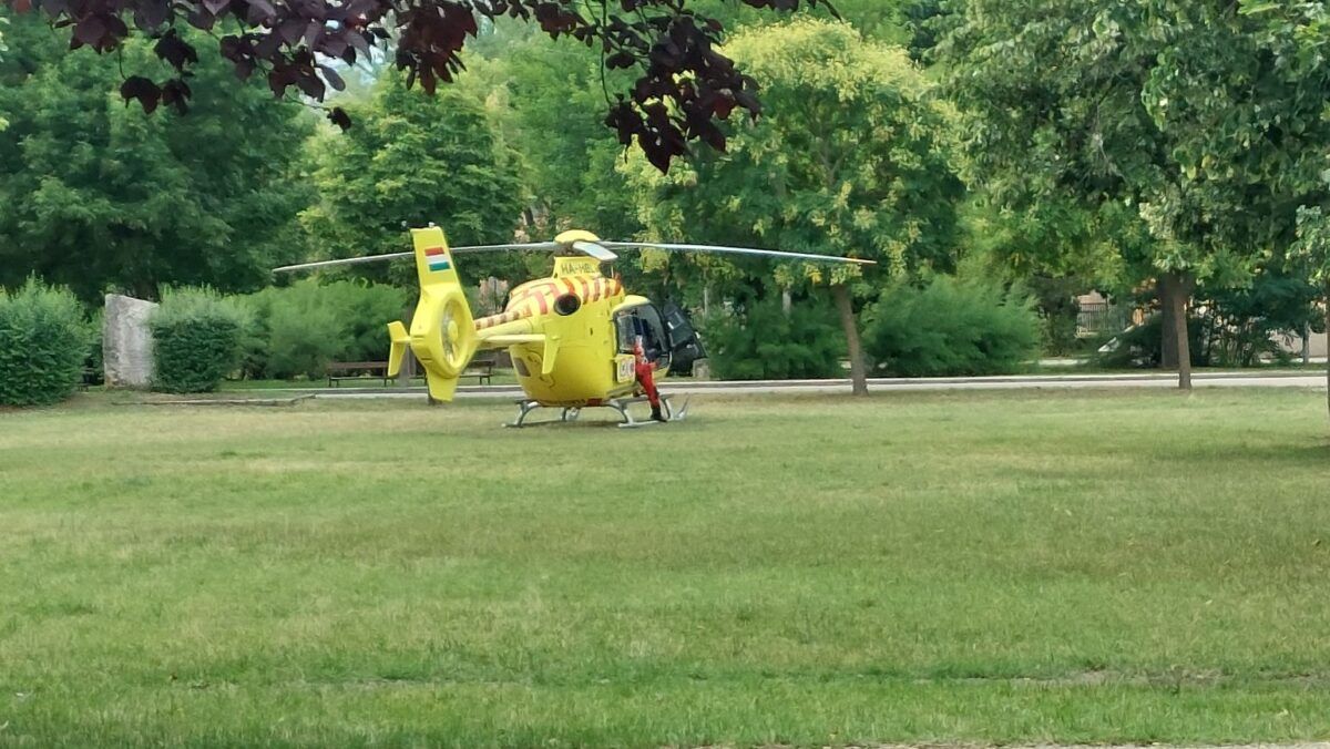 Rolleres baleset miatt riasztották a mentőhelikoptert