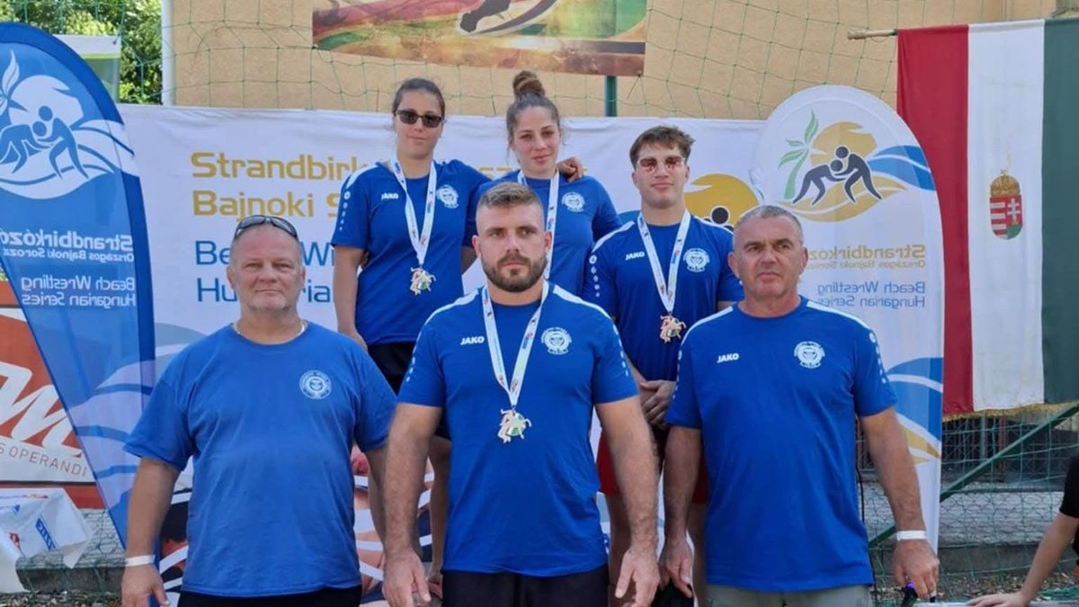 Tatabányai SC: a klub mind a négy versenyzője érmet nyert a strandbirkózó ob első,