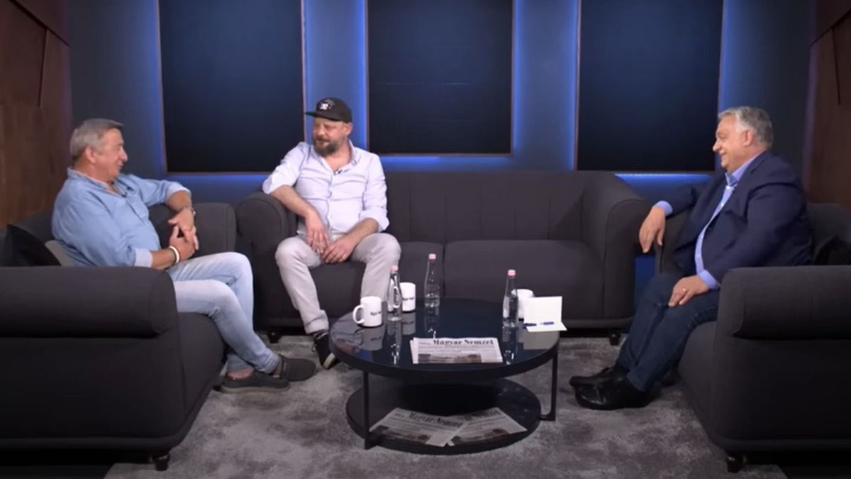 Orbán Viktor a Magyar Nemzet Pikk Podcastjában Bayer Zsolttal és Ambrózy Áronnal beszélgetett Forrás: magyarnemzet.hu