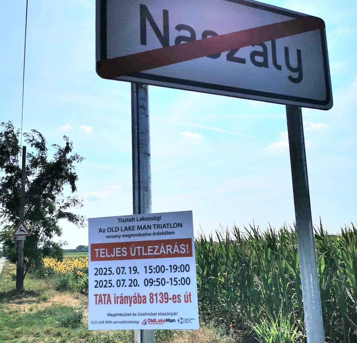 Ha valaki Mocsára, Naszályra, vagy Komáromba menne, jobb ha ezt tudja. A hétvégi útlezárások ezt az utat is érintik.