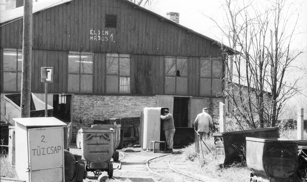 Bányavasút, csille javító, 1987