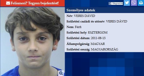 eltűnés,fiatalok,Komárom,Esztergom,vármegye,nyomozás,rendőrség,keresés,család,segítség,bejelentés,ügy,hatóság,figyelem,közbiztonság,bűnügy,rejtély,ország,lakosság,szemtanú,információ,plakát,sajtó,tragédia,veszély,közösség,keresett,titok,történet,dráma,felhívás,figyelmeztetés,remény,főhírek,friss,eltűnt,fiatal fiúk,telefonszámok,telefonhívás,időben érkezett telefonhívás,életet menthet,Magyarország,lakossági segítség,rendőrségi hírek,friss hatósági hírek,közbiztonság növelése,prevenció,beszámoló,közérdekű,rendőreink,ORFK,célkörözési osztályok,Készenléti Rendőrség,Magyar Rendőrség,TEK,kommandó,életveszély,haza,hazaszeretet,mindennapos áldozatvállalás,köszönet,Hirmagazin.eu,lakossági felelősség,felkutatás,életmentés,hatékony együttműködés,elkötelezettség,tisztelet,Komárom-Esztergp,Vármegyei Rendőr-főkapitányság,Magyar Ügyészség,Magyar Bíróságok