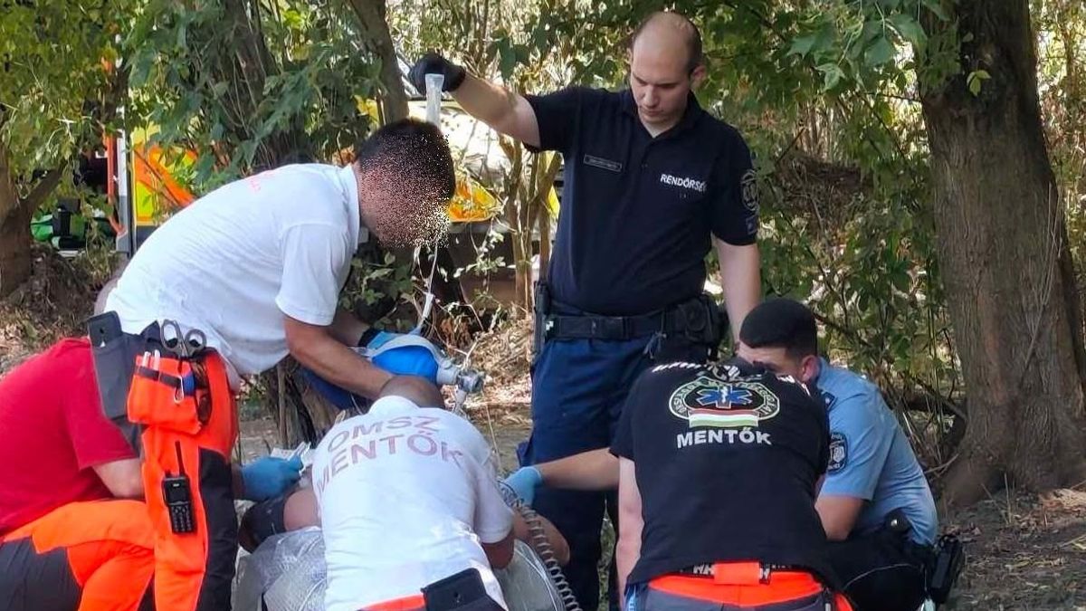 Emberfeletti összefogás mentett életet Tatabányán, rendőrök találtak az eszméletlen férfire