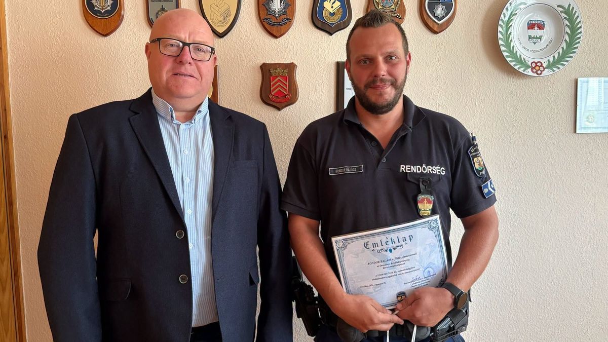 Három év után került vissza az ellopott gép, külön köszönetet mondtak az oroszlányi rendőröknek