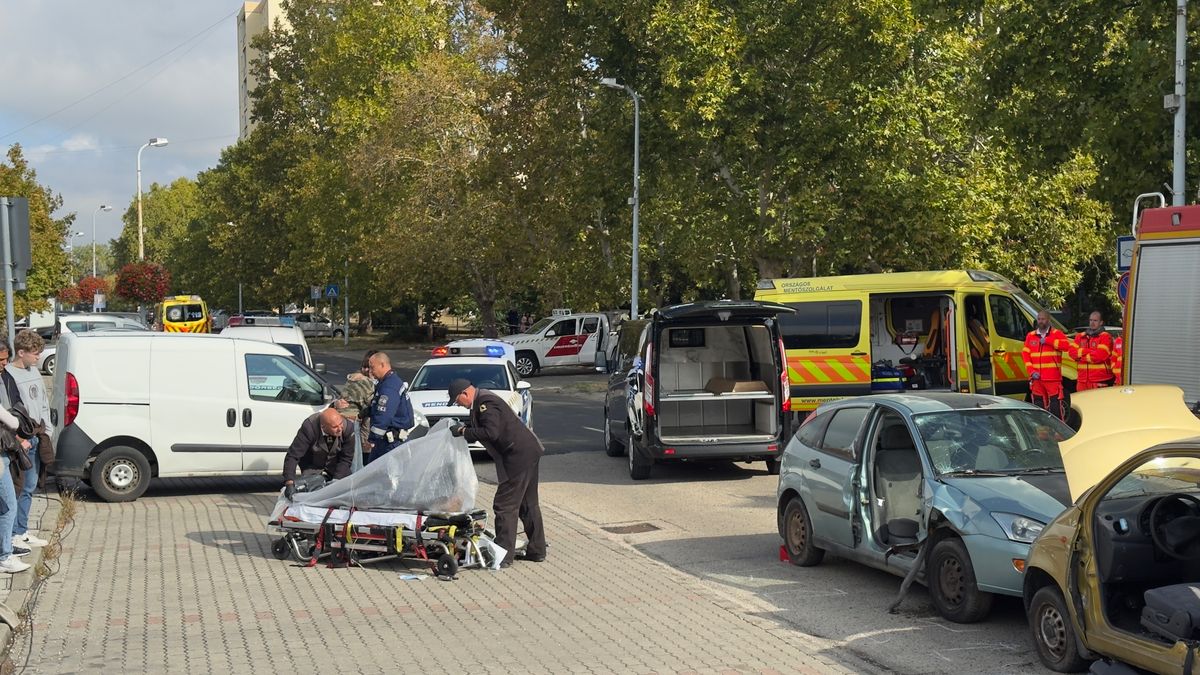 Horrorjelenet Tatabányán - rendőrök, mentők és halottaskocsi is kivonult - fotók, videó